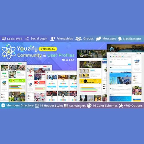 Youzify (formerly Youzer) - BuddyPress Community & WordPress User Profile Plugin With Addons